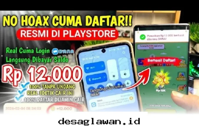 Aplikasi Penghasil Uang 2026 yang Terbukti Bayar, WD ke DANA Hanya 5 Menit!