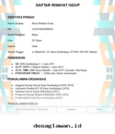 Rahasia Menulis Daftar Riwayat Hidup Manual Agar Langsung Diterima Kerja di Pabrik dan Retail Tahun 2026
